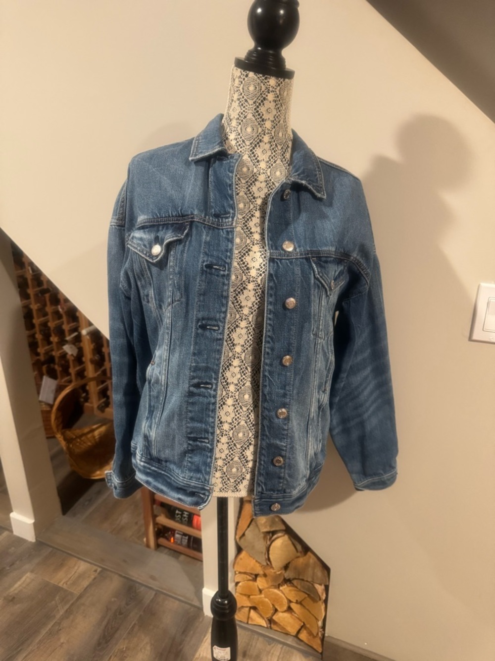 American Eagle Outfitters Blue Denim Jean Jacket